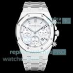 New copy HBF Factory Audemars Piguet Royal Oak 50th Anniversary White Dial Stainless Steel Watch 